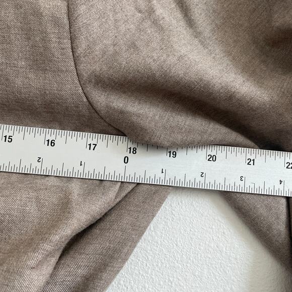 Morpho + Luna Robe Women M Alix Wool Beige Coverup Collared Pockets Quiet Luxury - Picture 3 of 7